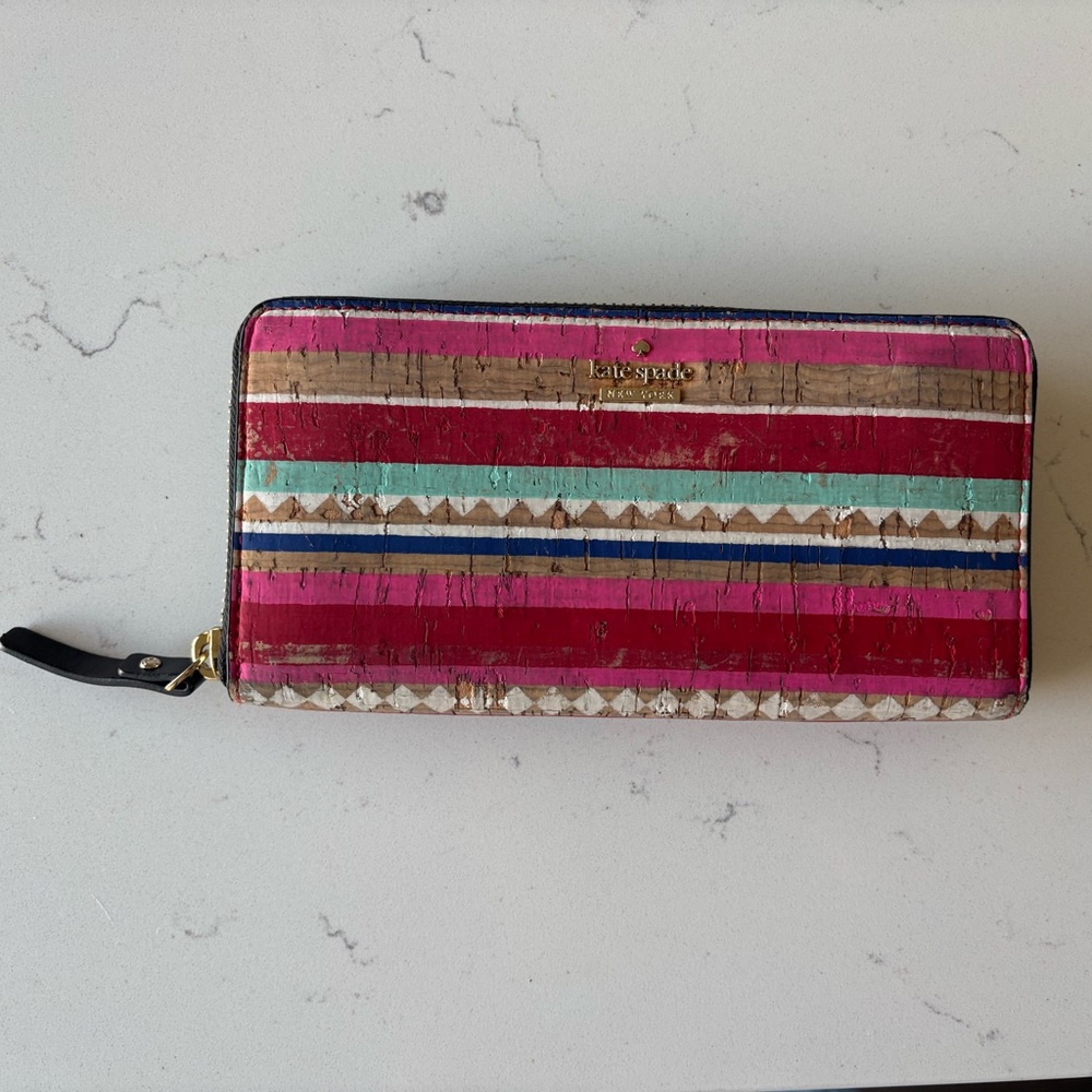 Kate Spade Stacy Campus Lane Zip Wallet
Multicolor Cork

New without tags.